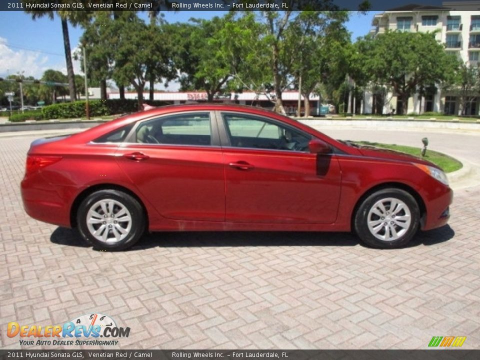 2011 Hyundai Sonata GLS Venetian Red / Camel Photo #11