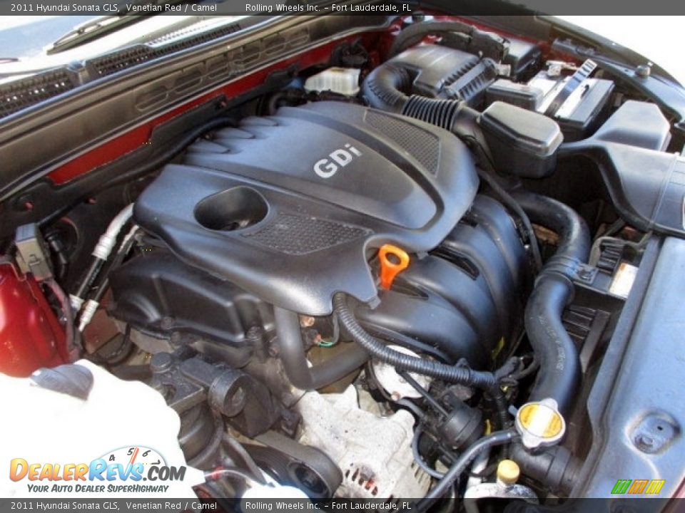 2011 Hyundai Sonata GLS Venetian Red / Camel Photo #12