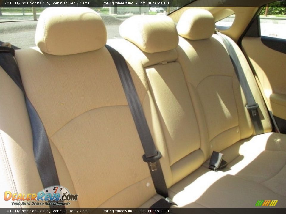 2011 Hyundai Sonata GLS Venetian Red / Camel Photo #14