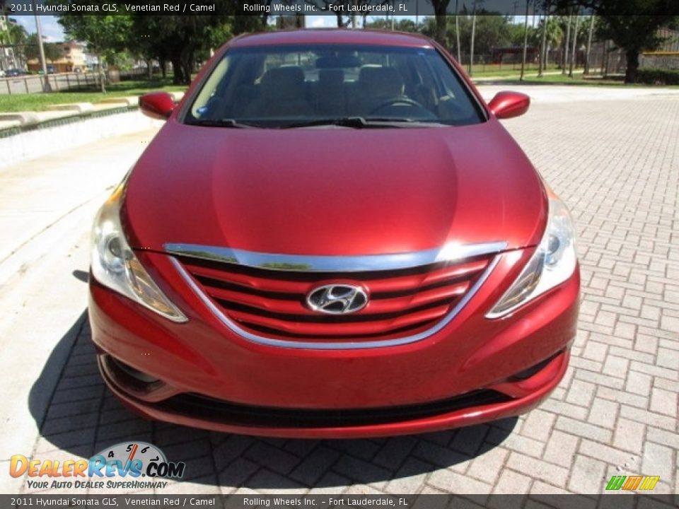 2011 Hyundai Sonata GLS Venetian Red / Camel Photo #15