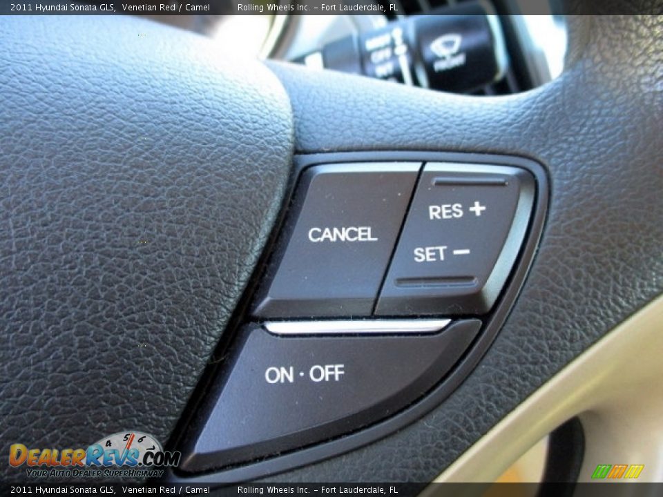 2011 Hyundai Sonata GLS Venetian Red / Camel Photo #18