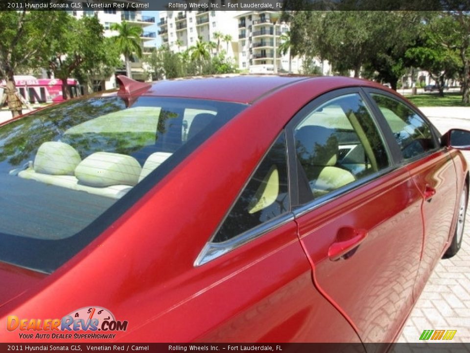 2011 Hyundai Sonata GLS Venetian Red / Camel Photo #23