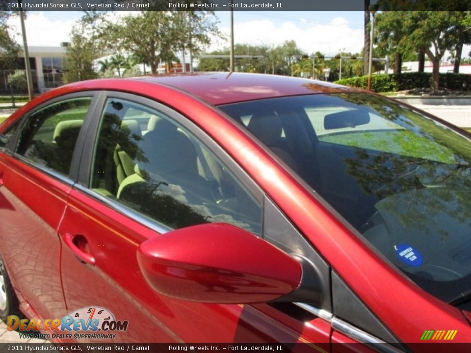 2011 Hyundai Sonata GLS Venetian Red / Camel Photo #25