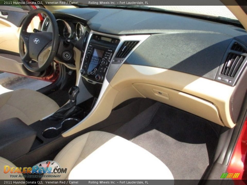 2011 Hyundai Sonata GLS Venetian Red / Camel Photo #26