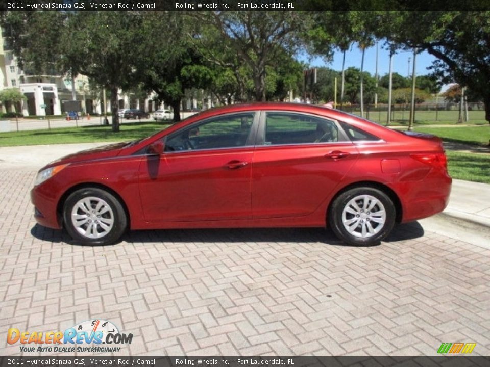 2011 Hyundai Sonata GLS Venetian Red / Camel Photo #27