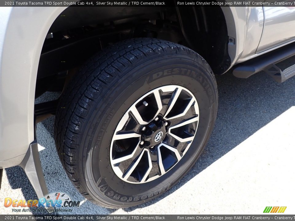 2021 Toyota Tacoma TRD Sport Double Cab 4x4 Silver Sky Metallic / TRD Cement/Black Photo #5