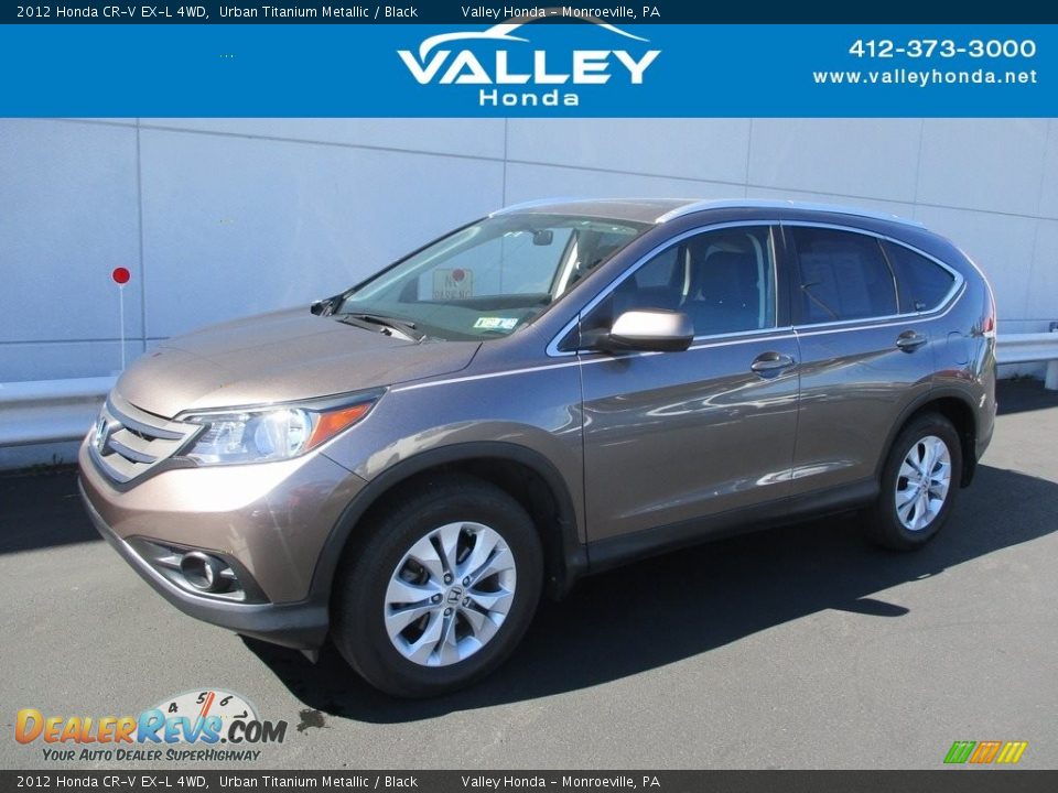 2012 Honda CR-V EX-L 4WD Urban Titanium Metallic / Black Photo #1