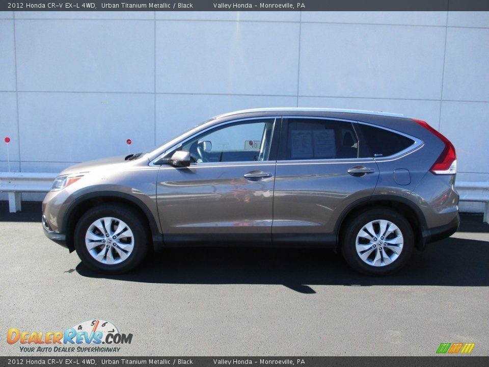 2012 Honda CR-V EX-L 4WD Urban Titanium Metallic / Black Photo #2