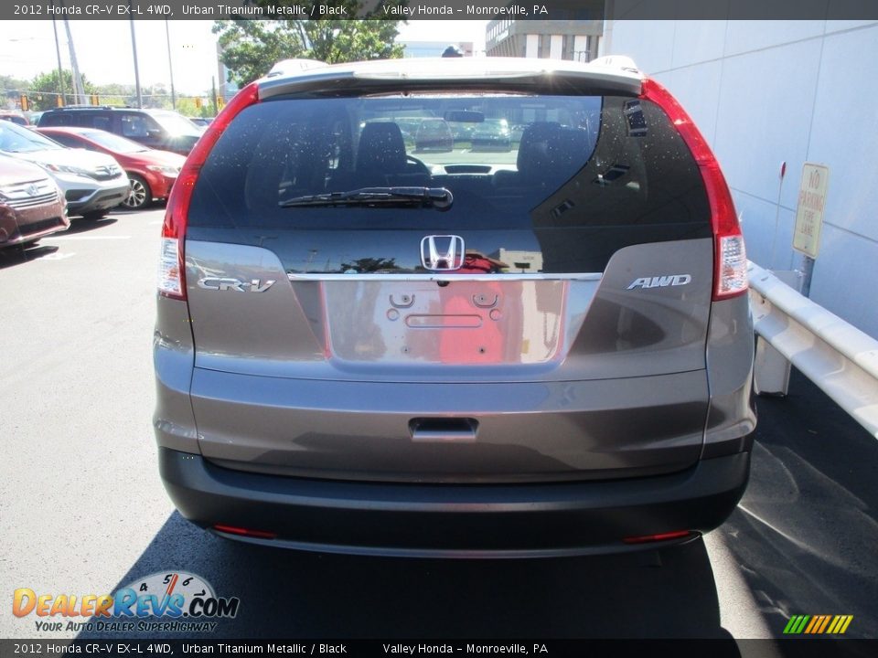 2012 Honda CR-V EX-L 4WD Urban Titanium Metallic / Black Photo #4