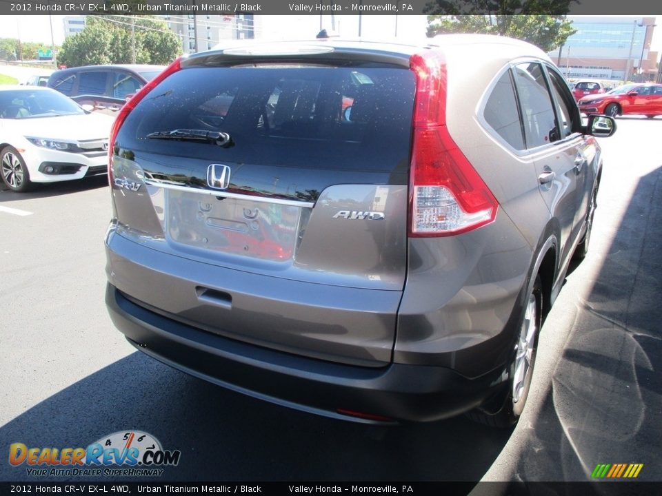 2012 Honda CR-V EX-L 4WD Urban Titanium Metallic / Black Photo #5