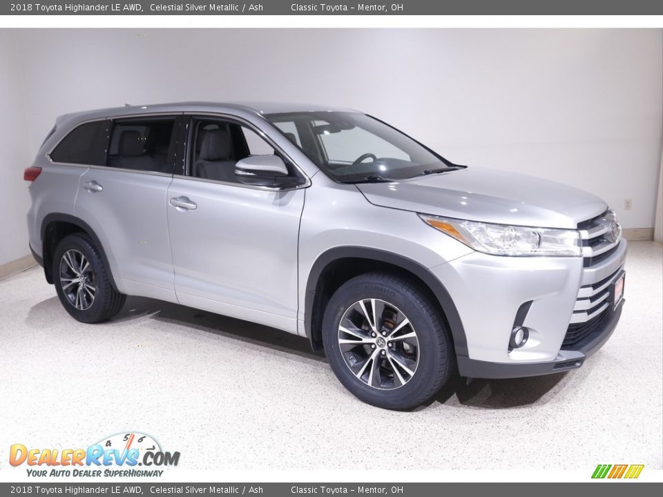 2018 Toyota Highlander LE AWD Celestial Silver Metallic / Ash Photo #1