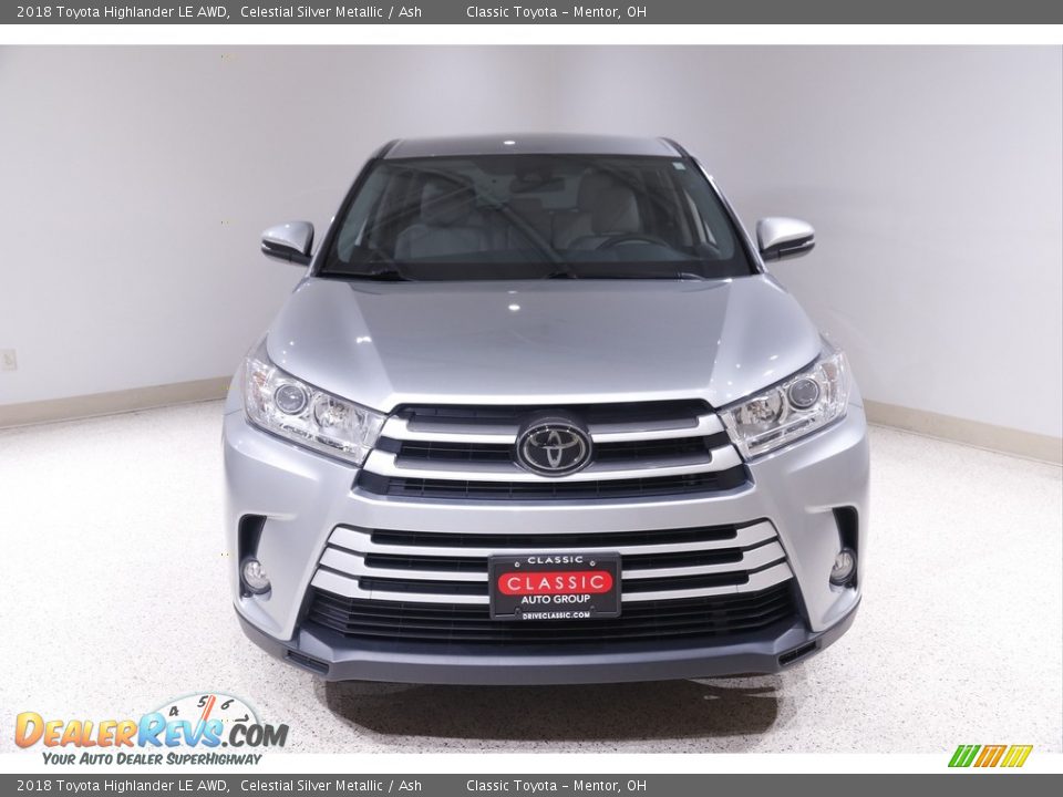2018 Toyota Highlander LE AWD Celestial Silver Metallic / Ash Photo #2