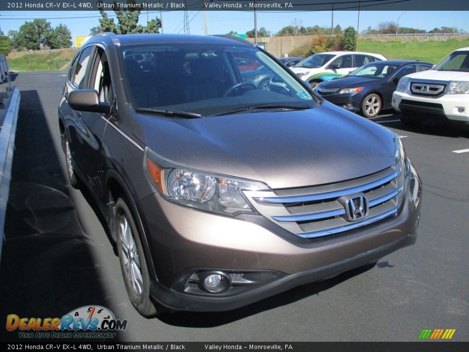 2012 Honda CR-V EX-L 4WD Urban Titanium Metallic / Black Photo #8