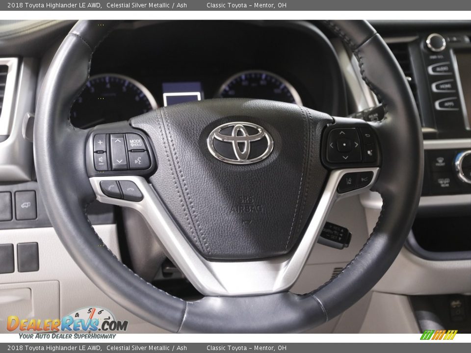 2018 Toyota Highlander LE AWD Celestial Silver Metallic / Ash Photo #7