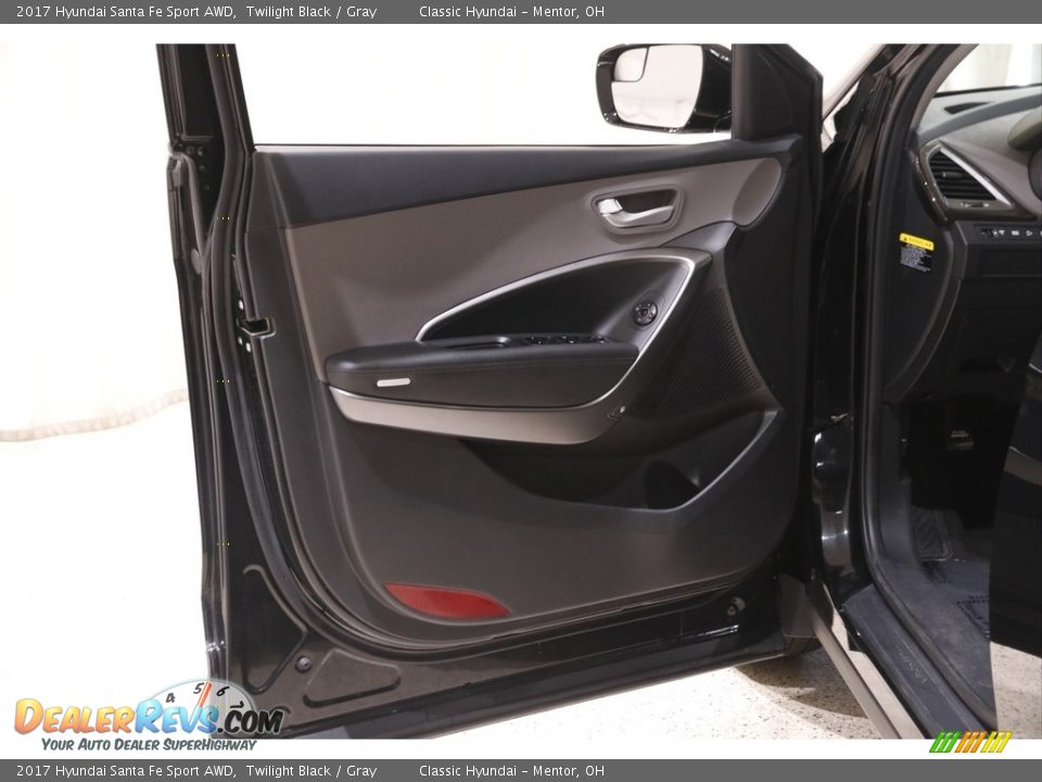 2017 Hyundai Santa Fe Sport AWD Twilight Black / Gray Photo #4
