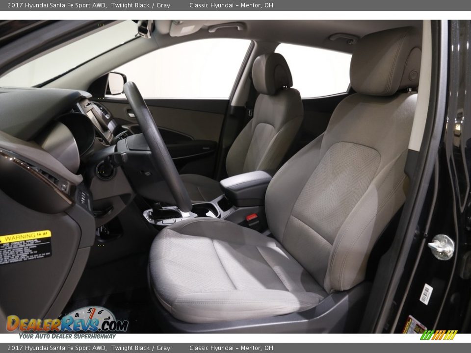 2017 Hyundai Santa Fe Sport AWD Twilight Black / Gray Photo #5