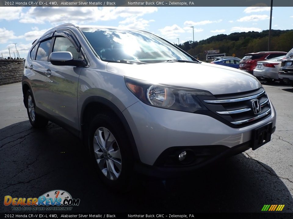 2012 Honda CR-V EX-L 4WD Alabaster Silver Metallic / Black Photo #4