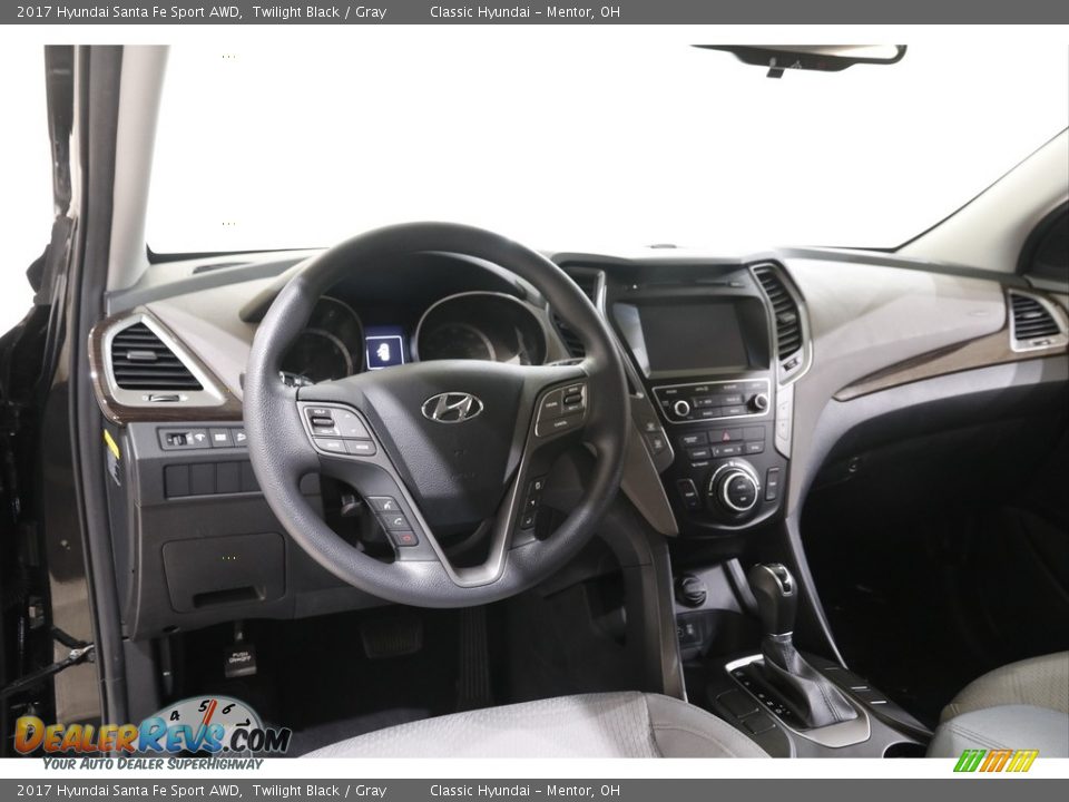 2017 Hyundai Santa Fe Sport AWD Twilight Black / Gray Photo #6