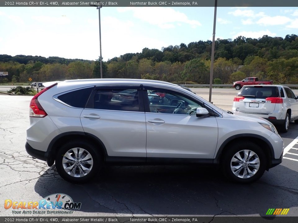 2012 Honda CR-V EX-L 4WD Alabaster Silver Metallic / Black Photo #5