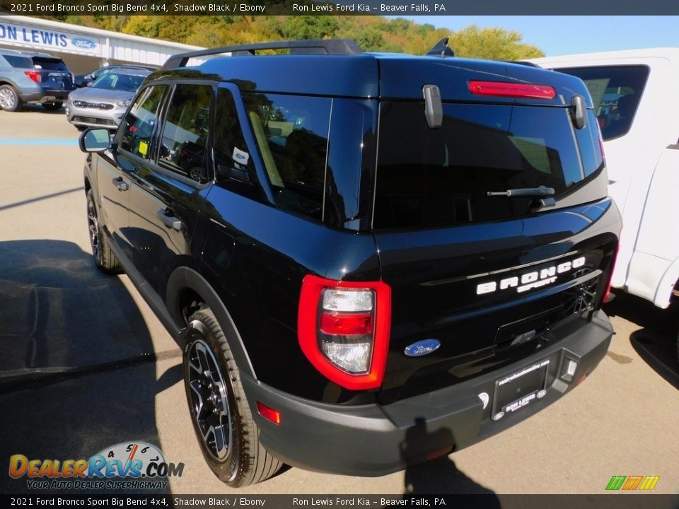 2021 Ford Bronco Sport Big Bend 4x4 Shadow Black / Ebony Photo #4