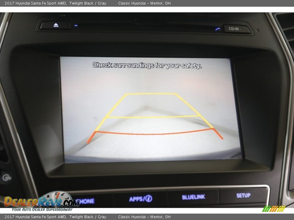 2017 Hyundai Santa Fe Sport AWD Twilight Black / Gray Photo #11