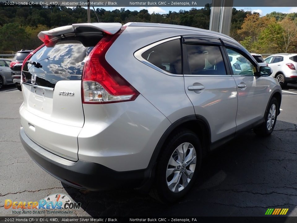 2012 Honda CR-V EX-L 4WD Alabaster Silver Metallic / Black Photo #9