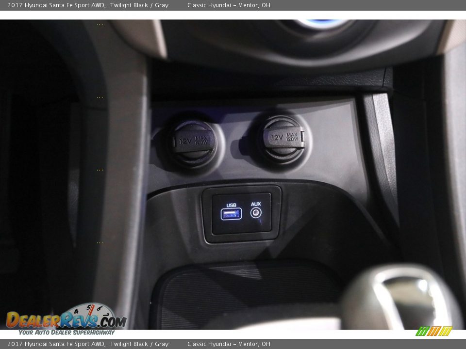 2017 Hyundai Santa Fe Sport AWD Twilight Black / Gray Photo #12