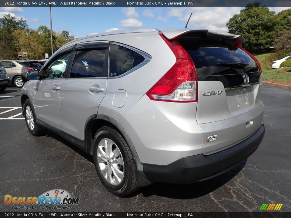 2012 Honda CR-V EX-L 4WD Alabaster Silver Metallic / Black Photo #12