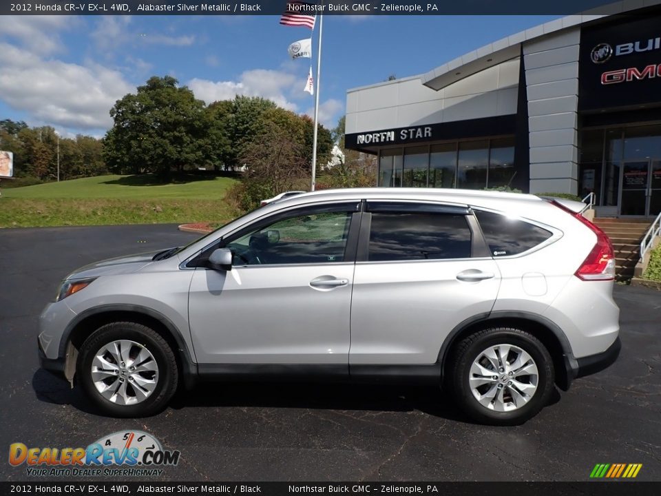 2012 Honda CR-V EX-L 4WD Alabaster Silver Metallic / Black Photo #13