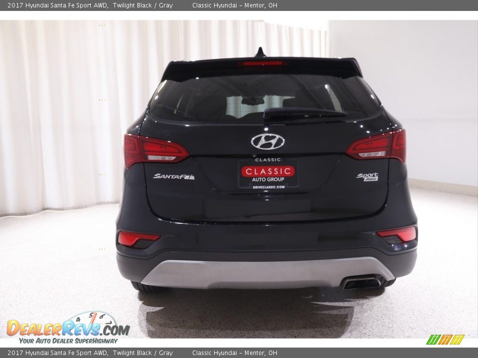 2017 Hyundai Santa Fe Sport AWD Twilight Black / Gray Photo #17