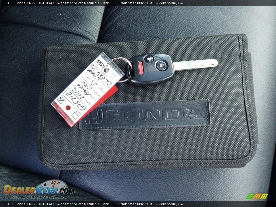 2012 Honda CR-V EX-L 4WD Alabaster Silver Metallic / Black Photo #29