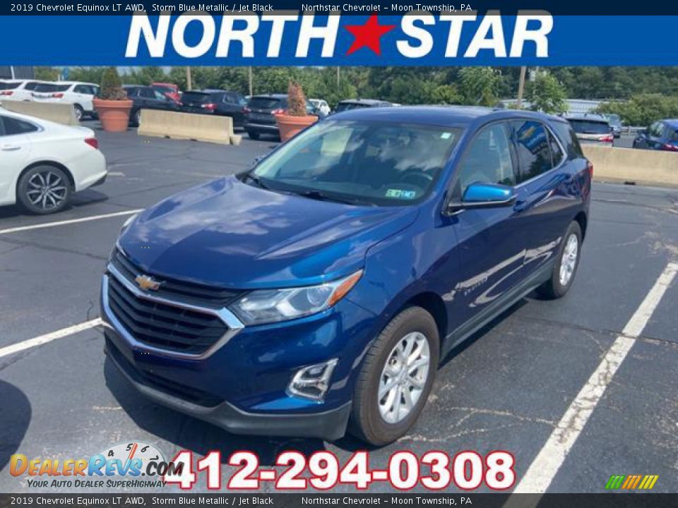 2019 Chevrolet Equinox LT AWD Storm Blue Metallic / Jet Black Photo #1