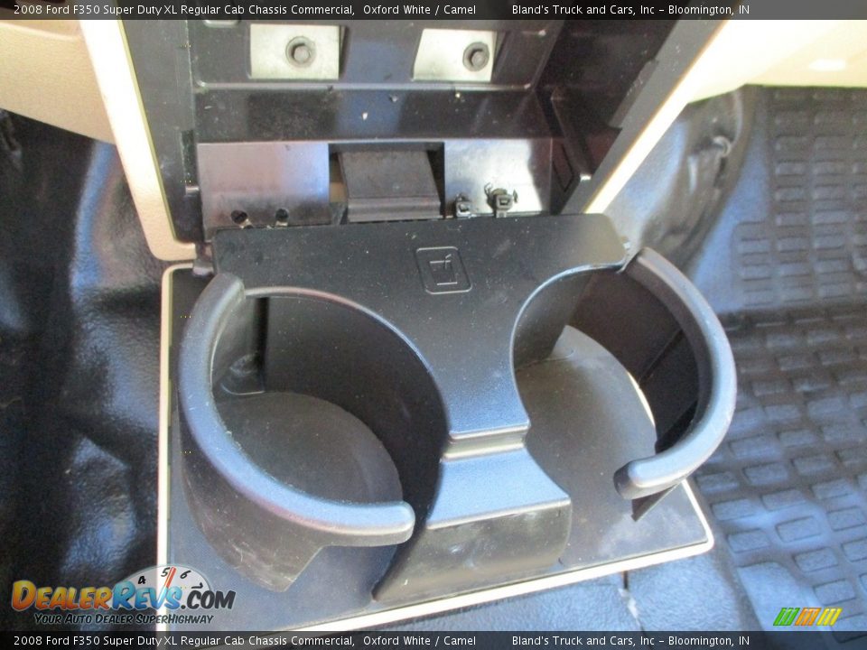 2008 Ford F350 Super Duty XL Regular Cab Chassis Commercial Oxford White / Camel Photo #12