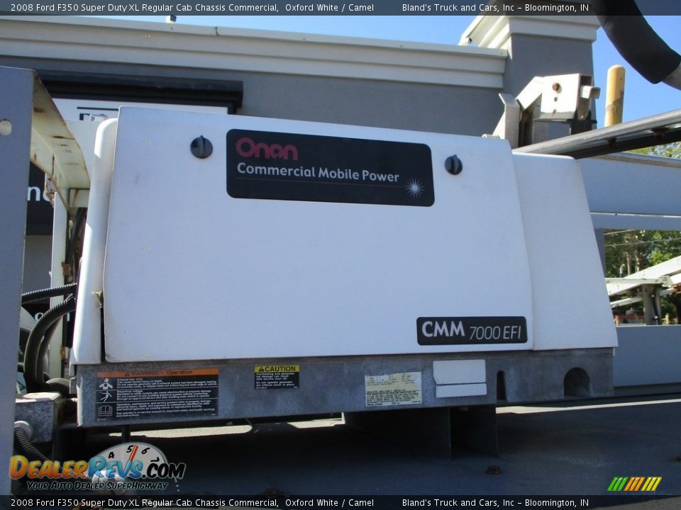 2008 Ford F350 Super Duty XL Regular Cab Chassis Commercial Oxford White / Camel Photo #14