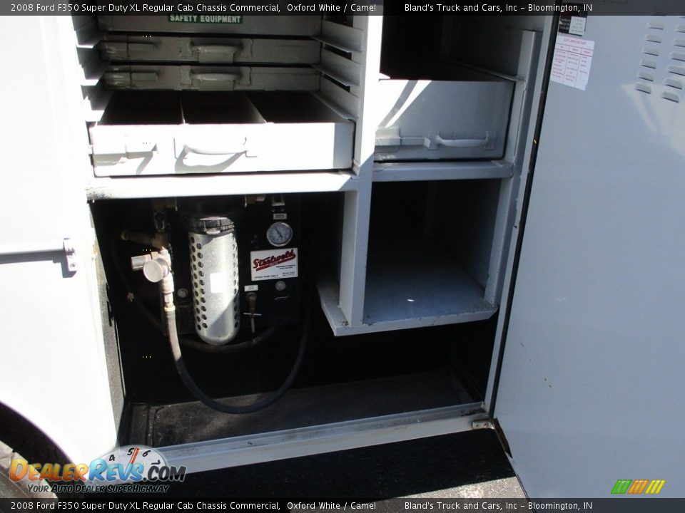 2008 Ford F350 Super Duty XL Regular Cab Chassis Commercial Oxford White / Camel Photo #20