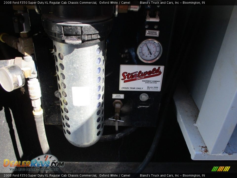 2008 Ford F350 Super Duty XL Regular Cab Chassis Commercial Oxford White / Camel Photo #21