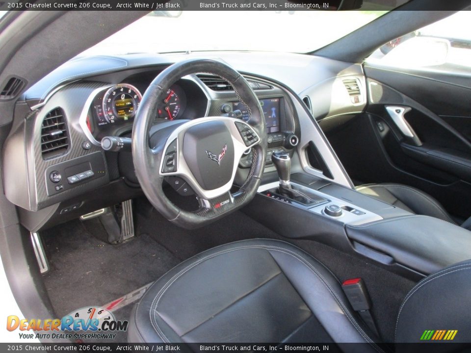 Jet Black Interior - 2015 Chevrolet Corvette Z06 Coupe Photo #6