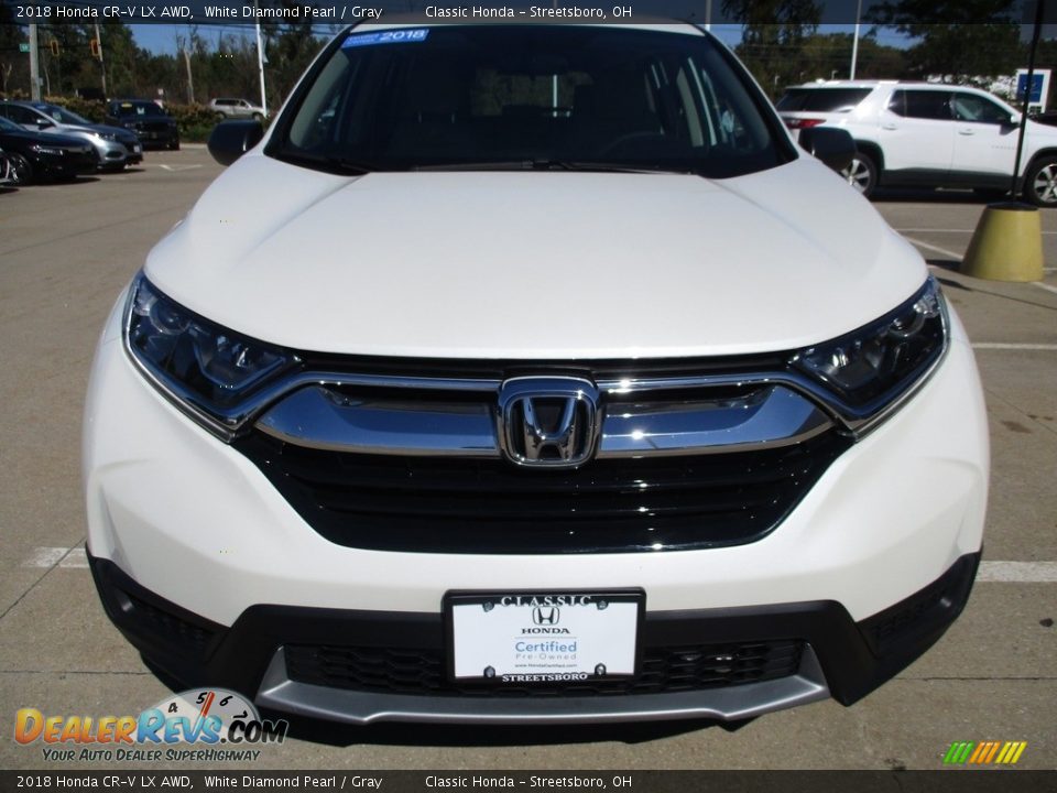 2018 Honda CR-V LX AWD White Diamond Pearl / Gray Photo #2