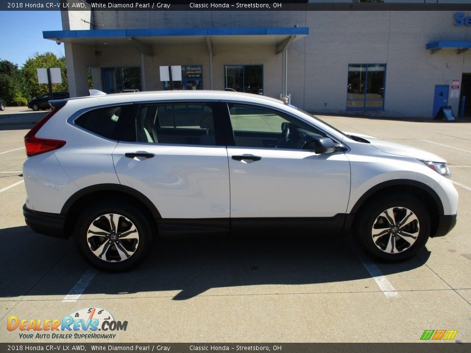 2018 Honda CR-V LX AWD White Diamond Pearl / Gray Photo #7