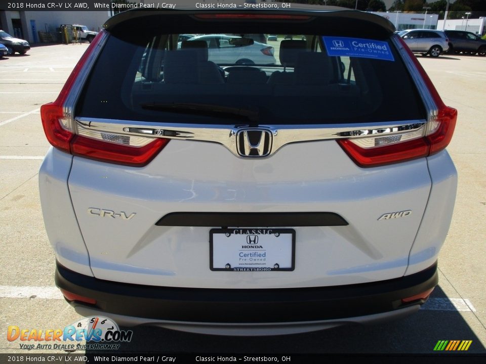 2018 Honda CR-V LX AWD White Diamond Pearl / Gray Photo #9