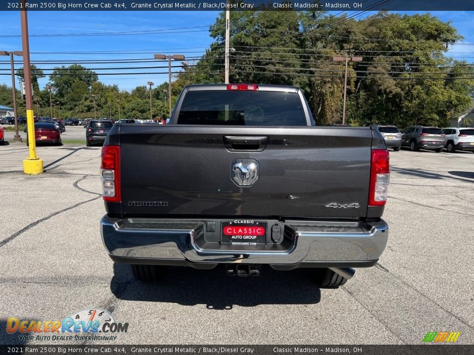 2021 Ram 2500 Big Horn Crew Cab 4x4 Granite Crystal Metallic / Black/Diesel Gray Photo #10