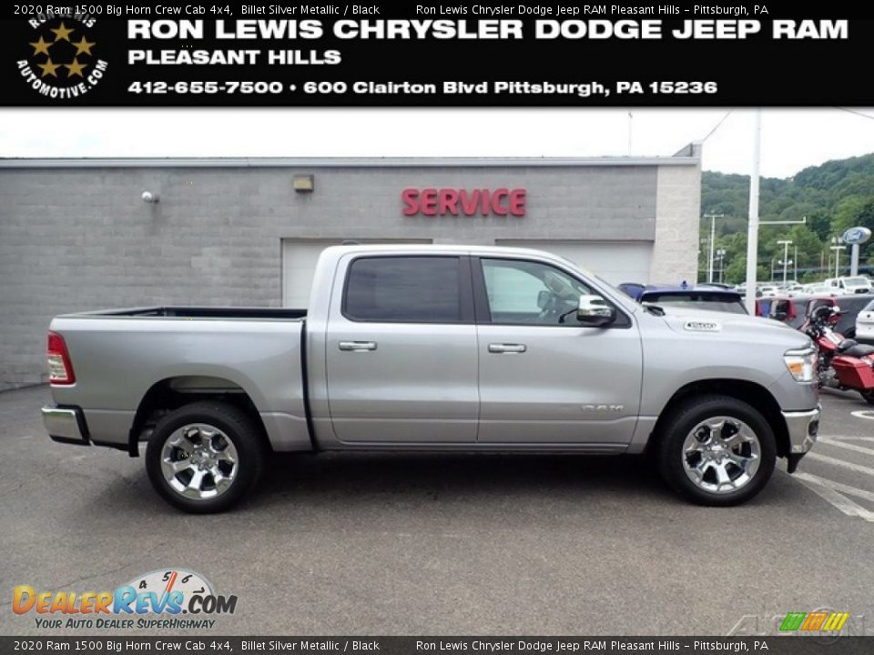 2020 Ram 1500 Big Horn Crew Cab 4x4 Billet Silver Metallic / Black Photo #1