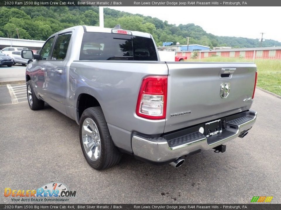2020 Ram 1500 Big Horn Crew Cab 4x4 Billet Silver Metallic / Black Photo #7