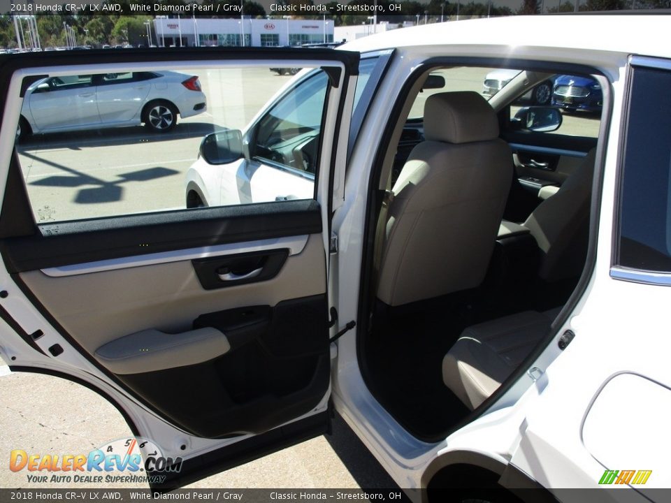 2018 Honda CR-V LX AWD White Diamond Pearl / Gray Photo #22