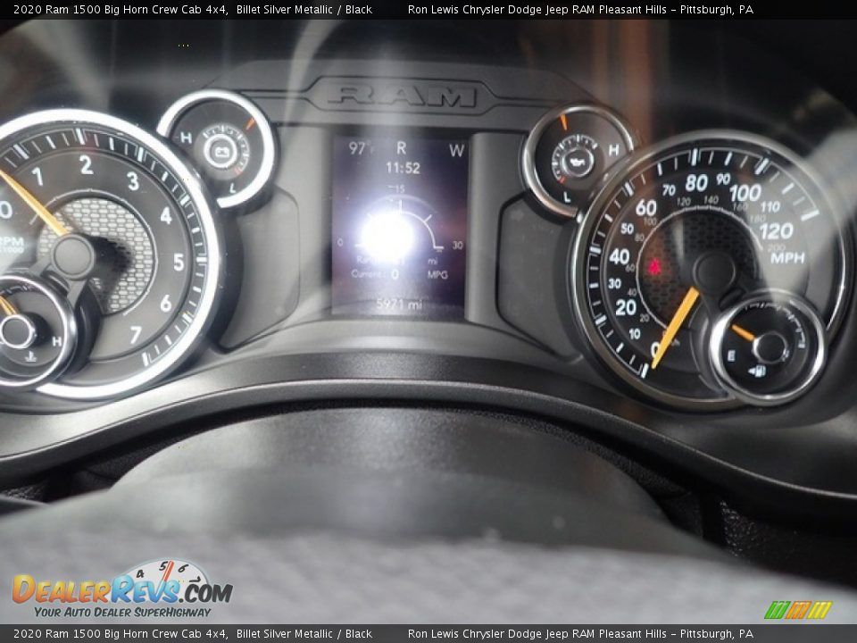 2020 Ram 1500 Big Horn Crew Cab 4x4 Billet Silver Metallic / Black Photo #18