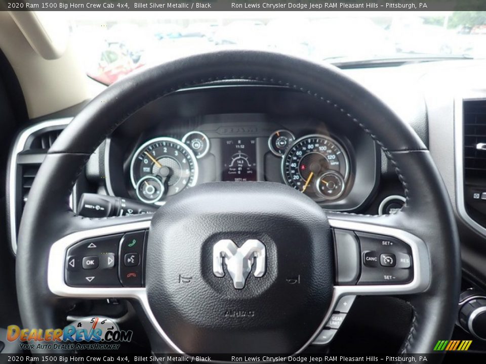 2020 Ram 1500 Big Horn Crew Cab 4x4 Billet Silver Metallic / Black Photo #19