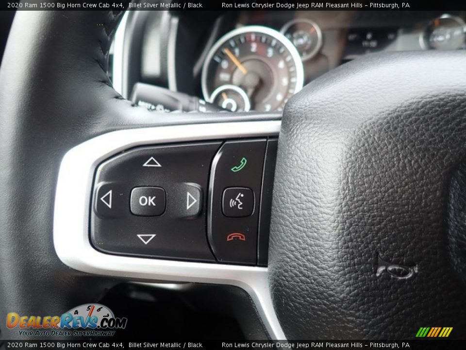 2020 Ram 1500 Big Horn Crew Cab 4x4 Billet Silver Metallic / Black Photo #22