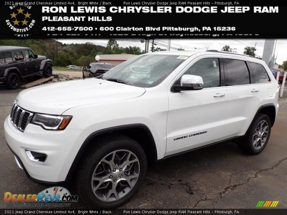 2021 Jeep Grand Cherokee Limited 4x4 Bright White / Black Photo #1