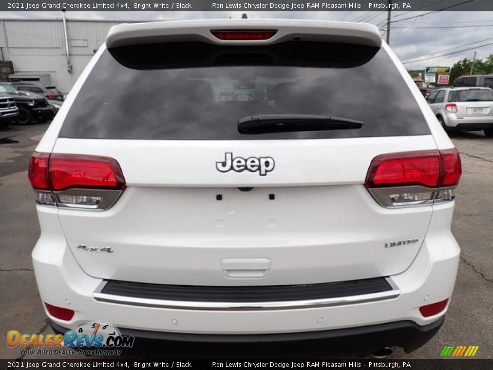 2021 Jeep Grand Cherokee Limited 4x4 Bright White / Black Photo #4
