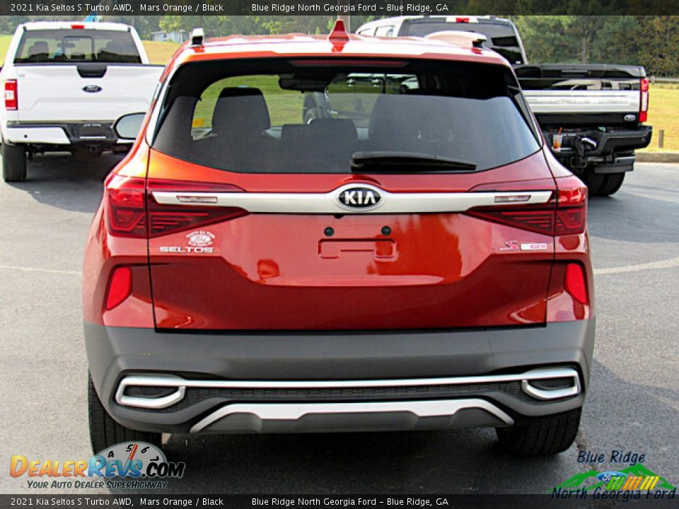 2021 Kia Seltos S Turbo AWD Mars Orange / Black Photo #4